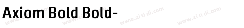 Axiom Bold Bold字体转换
